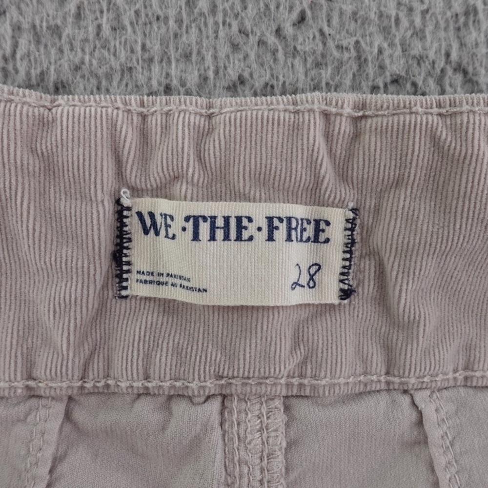 We the Free Pants Womens Beige 28X30 Jayde High Rise Flare Corduroy Bareback - Picture 10 of 12